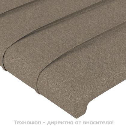 Горна табла за легло, таупе, 90x5x78/88 см, плат