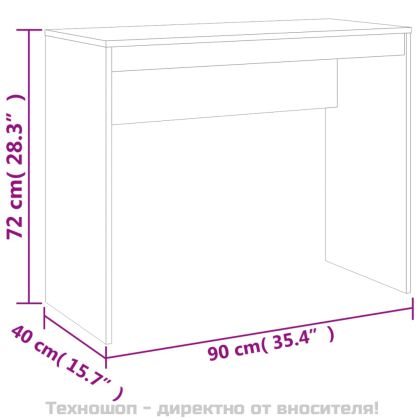 Бюро, сонома дъб, 90x40x72 см, инженерно дърво