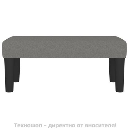 Пейка, тъмносива, 70x30x30 см, плат