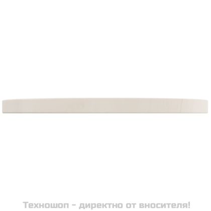 Плот за маса, бял, Ø40x2,5 см, бор масив