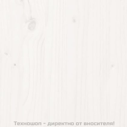 Плот за маса, бял, Ø40x2,5 см, бор масив