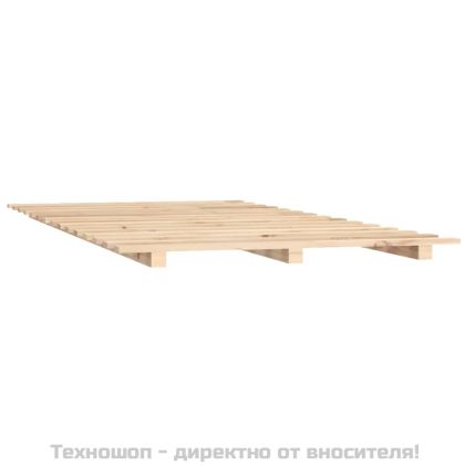 Рамка за легло, бор масив, 120x190 см