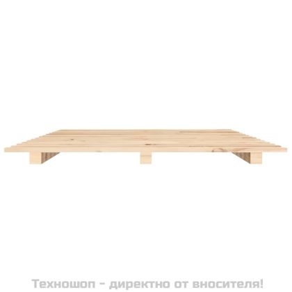 Рамка за легло, бор масив, 120x190 см