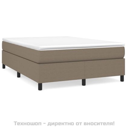 Рамка за легло с пружини, таупе, 140x200 см плат