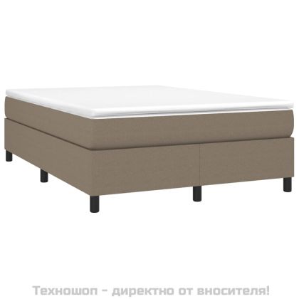 Рамка за легло с пружини, таупе, 140x200 см плат