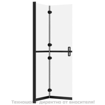 Сгъваема стена за душ с матирано ESG стъкло, 90x190 см