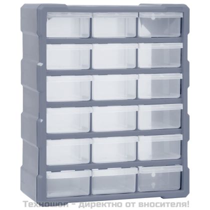 Шкаф органайзер с 18 средни чекмеджета, 38x16x47 см