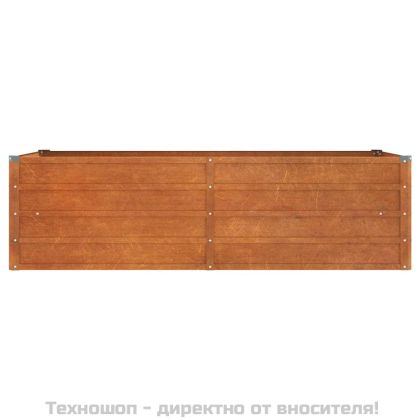 Градинска повдигната леха ръждив 160x80x45 см кортенова стомана