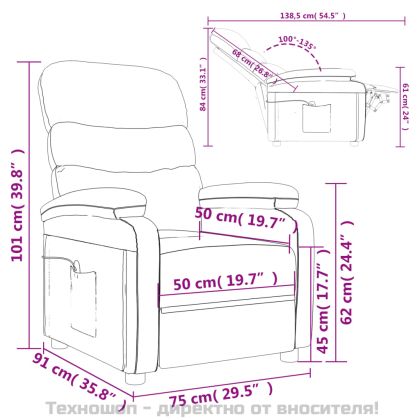 Масажен стол, тъмносив, текстил