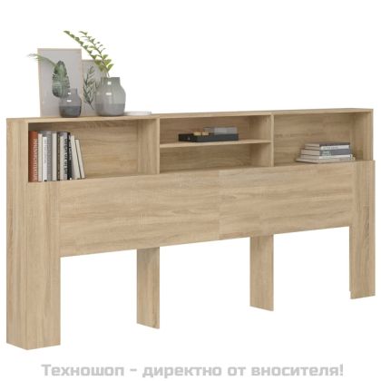 Табла за легло тип шкаф, дъб сонома, 220x19x103,5 см