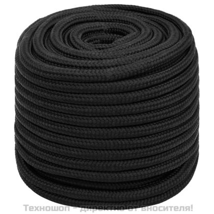 Въже за лодка черно 16 мм 250 м полипропилен