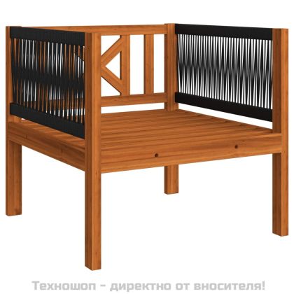 Градински стол с възглавница, акация масив