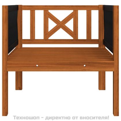 Градински стол с възглавница, акация масив