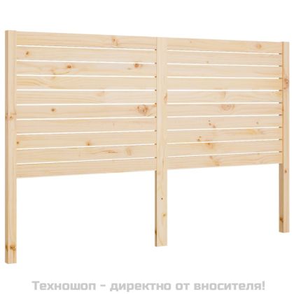 Горна табла за легло, 166x4x100 см, бор масив