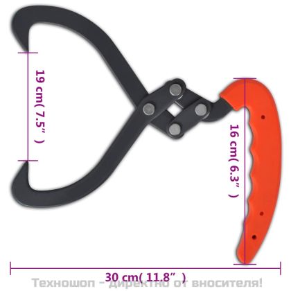 Клещи за дърва с PVC дръжка - 4 броя