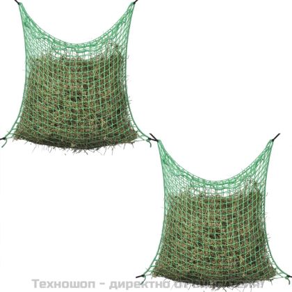 Мрежа за сено, 2 бр, правоъгълна, 0,9x1 м, PP