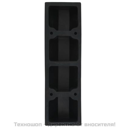 Гумени ограничители за паркинги, 2 бр, 49x15x9 см