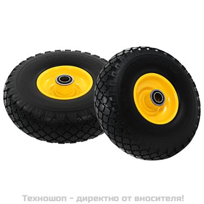 Колела за транспортна количка 2 бр твърд PU 3,00-4 (260x85)