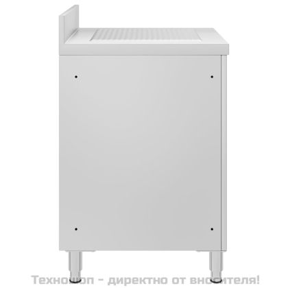 Търговски кухненски шкаф с отцедник, неръждаема стомана