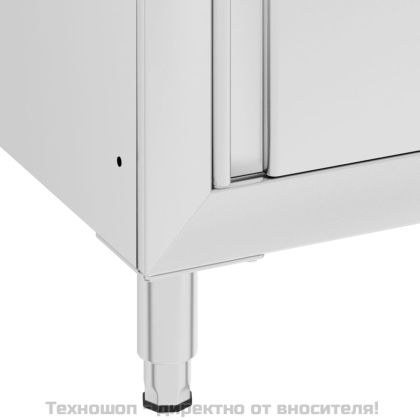 Търговски кухненски шкаф с отцедник, неръждаема стомана