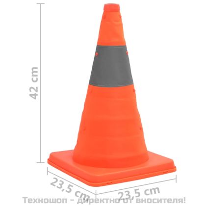 Трафик конуси, 10 бр, 42 см