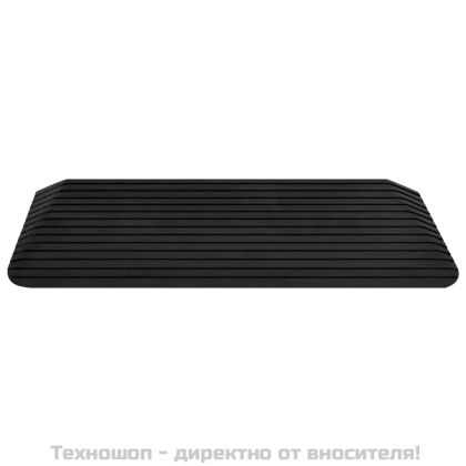 Рампи за прагове, 2 бр, 110x41x5 см, гума