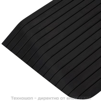 Рампи за прагове, 2 бр, 110x41x5 см, гума