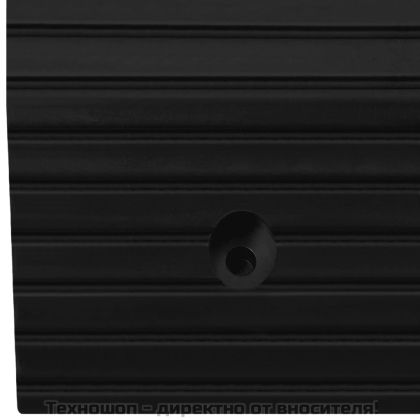 Рампа за праг тип мост, 49x40x8 см, гума