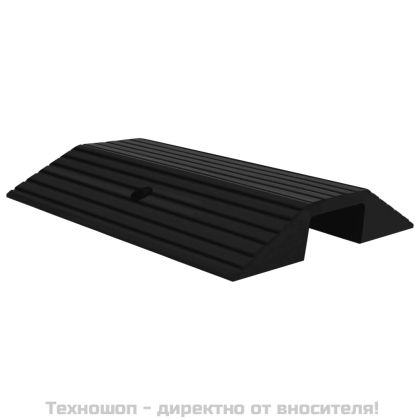 Рампи за праг тип мост, 3 бр, 49x40x8 см, гума