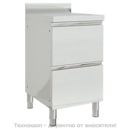 Търговски кухненски шкаф с 2 чекмеджета 50x60x96 см