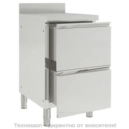 Търговски кухненски шкаф с 2 чекмеджета 50x60x96 см