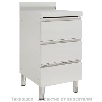 Търговски кухненски шкаф с 3 чекмеджета 50x60x96 см