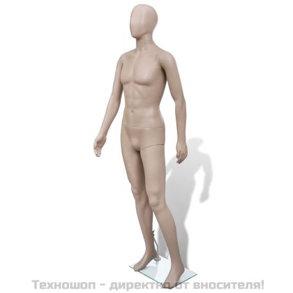 Манекен, мъжки силует, кръгла глава