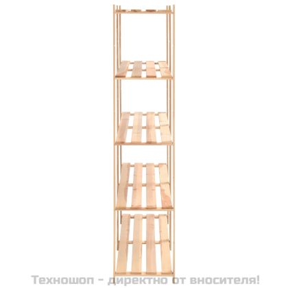 5-етажни стелажи, 3 бр, 170x38x170 см, бор масив, 500 кг