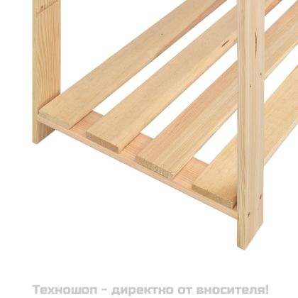 5-етажни стелажи, 3 бр, 170x38x170 см, бор масив, 500 кг