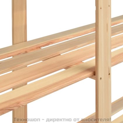 5-етажни стелажи, 10 бр, 170x38x170 см, бор масив, 500 кг