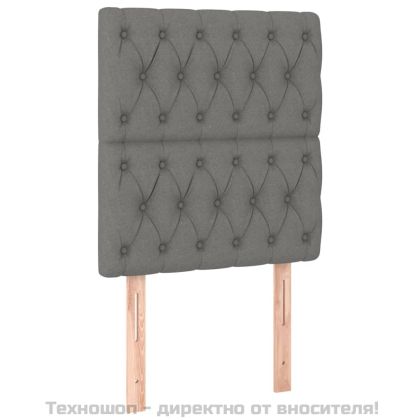 Табла за легло, тъмносива, 80x7x118/128 см, плат