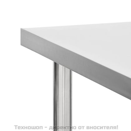 Кухненска работна маса с колелца, 100x45x85 см, инокс