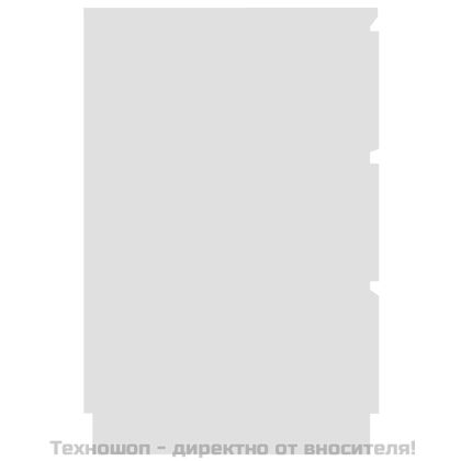 Писалище, бяло, 140x50x77 см, инженерно дърво