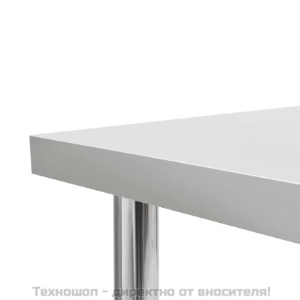 Кухненска работна маса, 120x60x85 см, неръждаема стомана