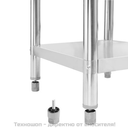 Кухненска работна маса с панел 80x60x93 см неръждаема стомана