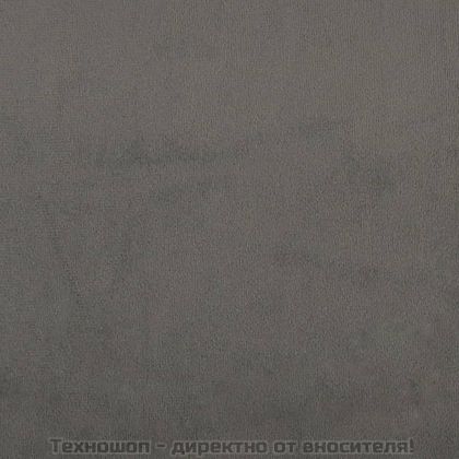 Табла за легло, тъмносива, 144x7x78/88 см, кадифе