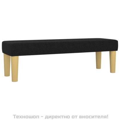 Боксспринг легло с матрак, черно, 200x200 см, плат
