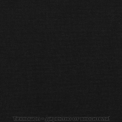 Рамка за легло с табла, черна, 90x200 см плат