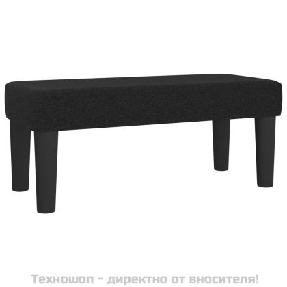 Боксспринг легло с матрак, черно, 90x200 см, плат