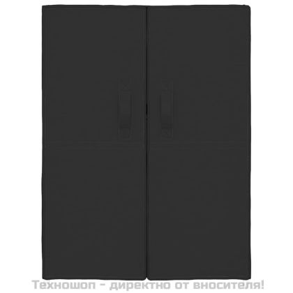 Шкаф за обувки, черен, 60x28x90 см, плат