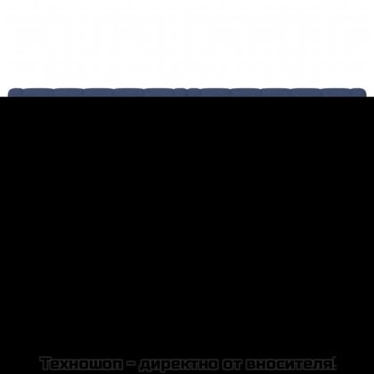 Табла за легло, синя, 160x7x78/88 см, плат