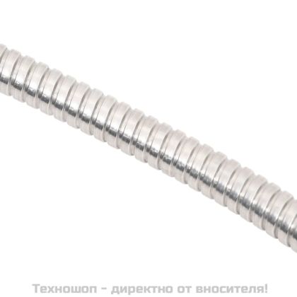 Градински маркуч с дюза сребрист 0,6" 30 м неръждаема стомана