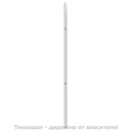 Метална резервна табла за легло, бяла, 90 см