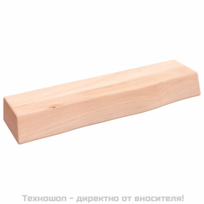 Стенен рафт 40x10x6 см необработен масивен дъб